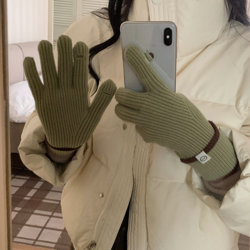 韩系氛围感高品质羊毛秋冬保暖手套女冬季防寒分指可触屏骑行手套,服饰配件/皮带/帽子/围巾,手套,淘宝优惠券,粉丝福利购,淘宝优惠卷