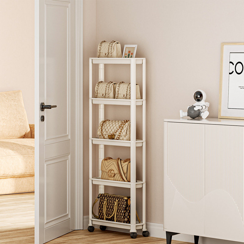 厨房窄缝置物架冰箱缝隙多层收纳架卫生间洗衣机马桶夹缝储物架