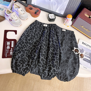 儿童春秋灯笼裤新款运动卫裤男女童韩版休闲弯刀长裤百搭洋气潮范