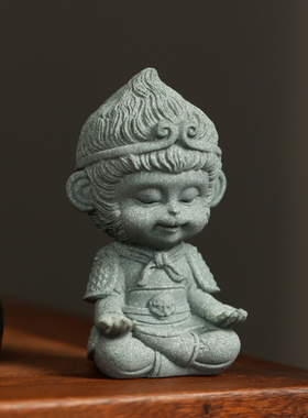 青砂造像小悟空 书房小摆件创意摆件镇纸镇尺佛像文房四宝礼品送