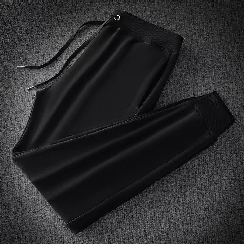 法国公鸡薄款裤子男秋冬款加绒运动宽松大码男士休闲长裤冬季潮牌