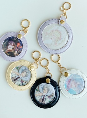 Seraphim原创日系可爱扎吧唧谷子徽章包包挂饰圆形卡包吧唧包