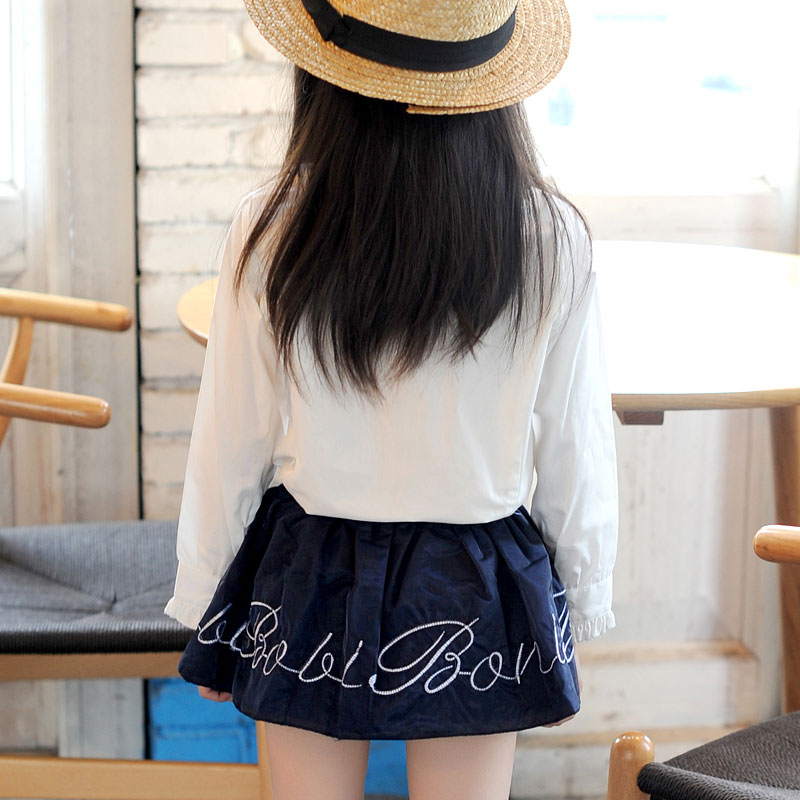 Chemise fille à manche longue en coton - Ref 2084508 Image 4