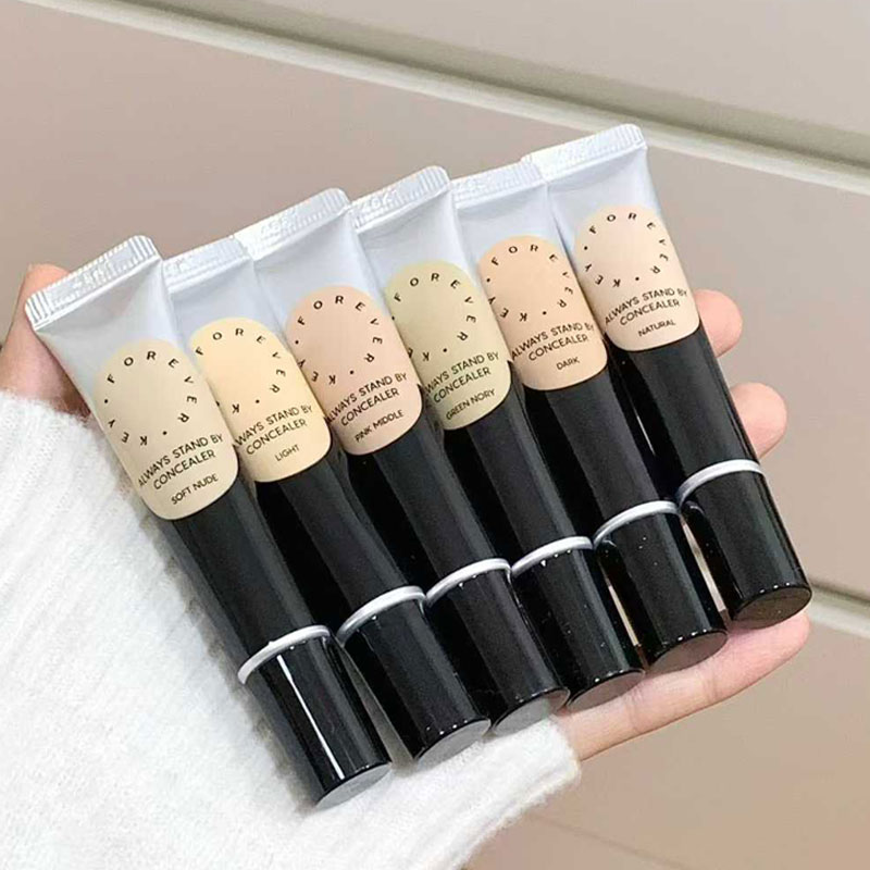 foreverkey遮瑕膏不卡粉遮盖斑点脸部黑眼圈遮瑕液不卡粉提亮泪沟