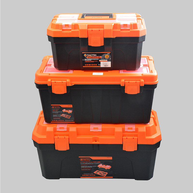 TUOWEI 도구 상자 대형 산업용 등급 가정용 도구 상자 보관 도구 보관 상자 이중층 하드웨어 도구 상자