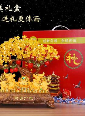 财源广进发财树摆件家居客厅装饰
