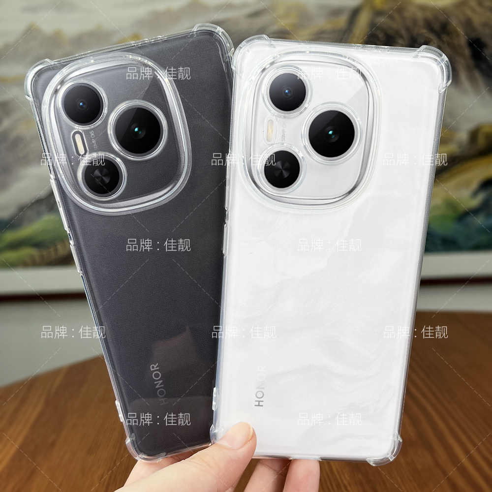 适用于荣耀power手机壳新款全包边DVD-AN00四角气囊HONORPower防摔透明保护套镜头精孔硅胶软壳男女清水壳