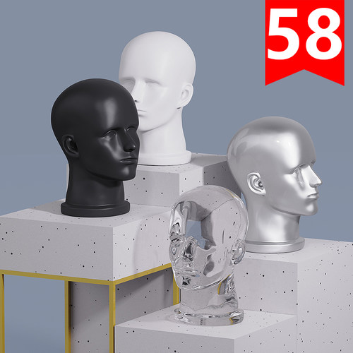 亚洲假人头艺术模特头万世宫展示