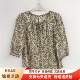 2026女款 FZPN225N033时尚 显瘦减龄小衫 春装 韩系印花衬衫 圆领中袖