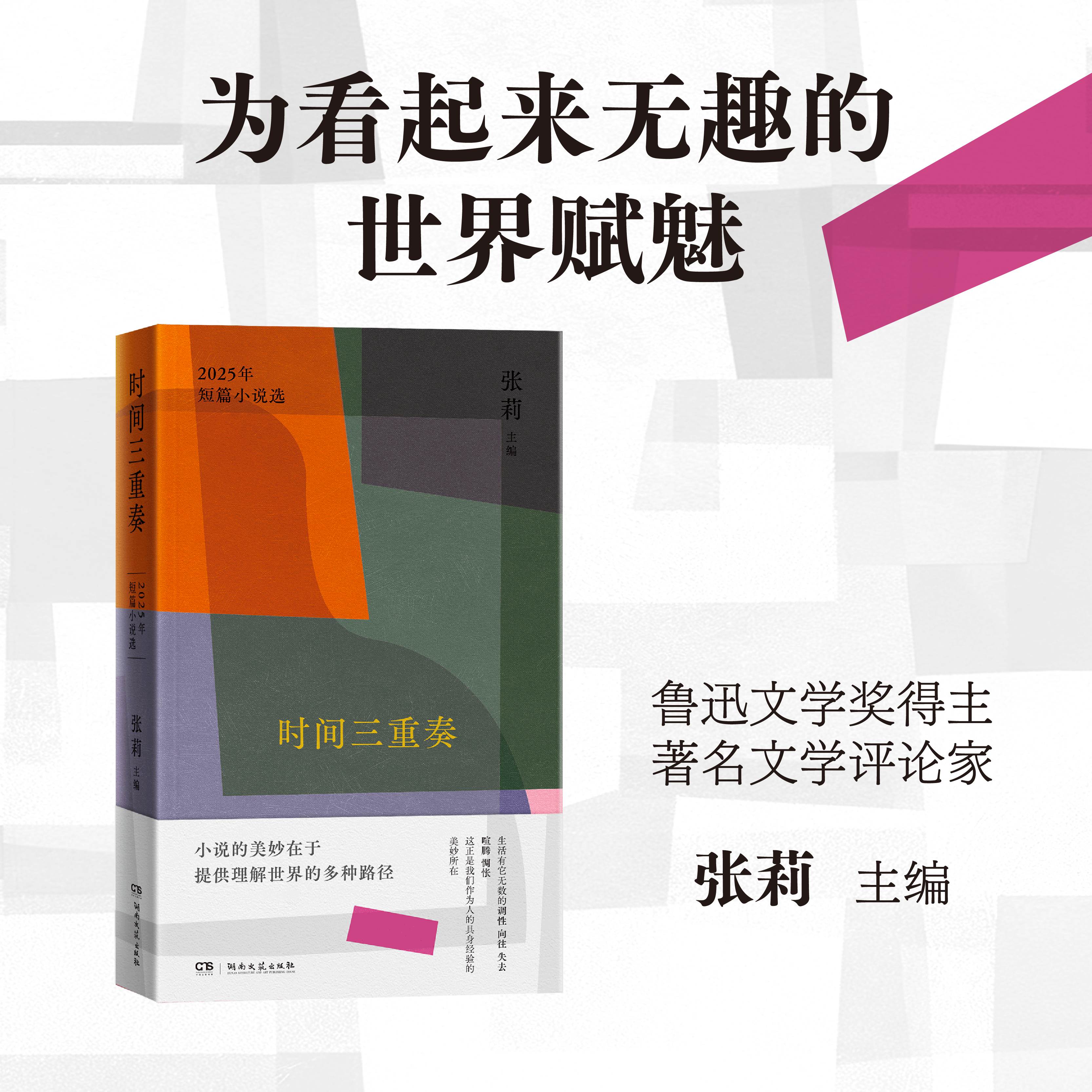 时间三重奏 2025年短篇小说选 鲁迅文学奖教授 张莉主编 附赠封面插画立体明信片窄版32开裸脊双封纯质内文纸