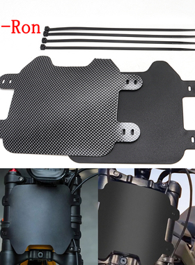 适用轻蜂 Sur-Ron 轻蜂X配件 车头号码牌 碳纤维前车牌照 挡泥板