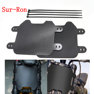 适用轻蜂 Sur-Ron 轻蜂X配件 车头号码牌 碳纤维前车牌照 挡泥板