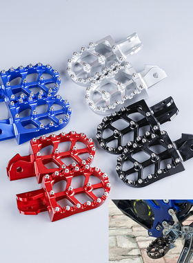 改装CRF150F/230F虬龙极蜂 铝合金防滑脚蹬  轻蜂加强加宽脚踏