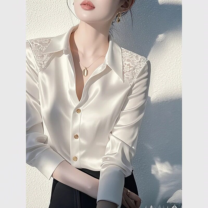 易菲妍女装官方旗舰店正品衬衫今年流行减龄洋气气质打底内搭上衣