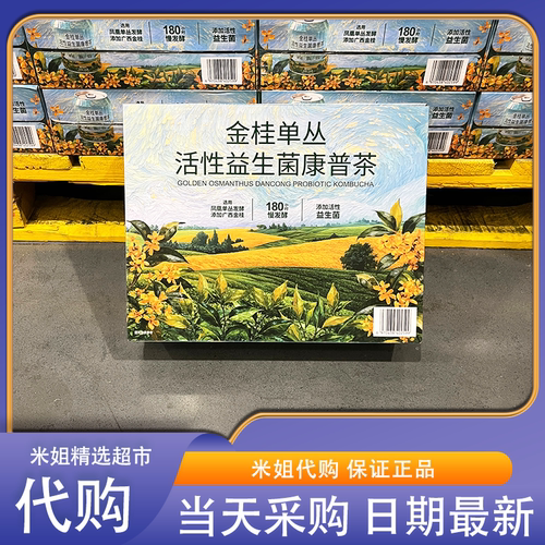 山姆零食代购Drinksba金桂单丛活性益生菌康普茶低卡0脂发酵饮料