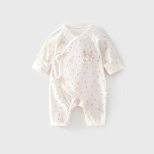 新生婴儿儿衣服夏季 连体衣59cm 贴身纯棉初生刚出生月子里宝宝52码