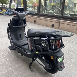 适用爱玛启航AB61加粗加厚护杠启航全车杠保险杠尾架货架尾箱改装