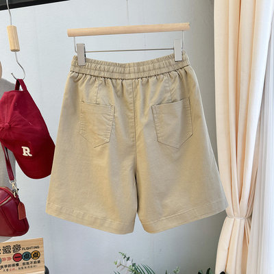 夏季新款女士水洗棉短裤