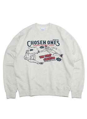 ABSURD LOGIC 荒诞逻辑 创造亚当天选咖啡美式复古卫衣 纯棉男女