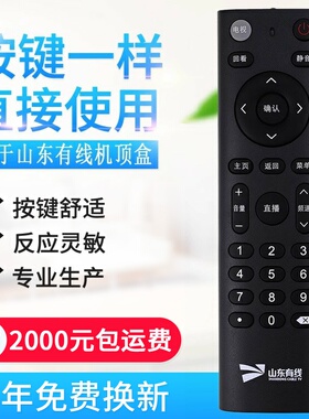 山东有线遥控器浪潮广电数字网络电视机顶盒STB-7162C同