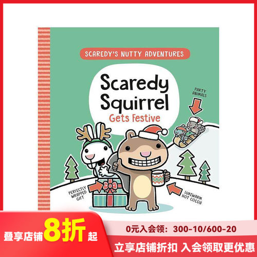 害怕的松鼠变得喜庆 Scare