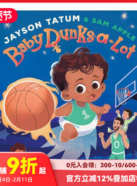 【预售】NBA 杰森·塔图姆 人物传记 Baby Dunks-A-Lot 原版英文儿童绘本 善本图书