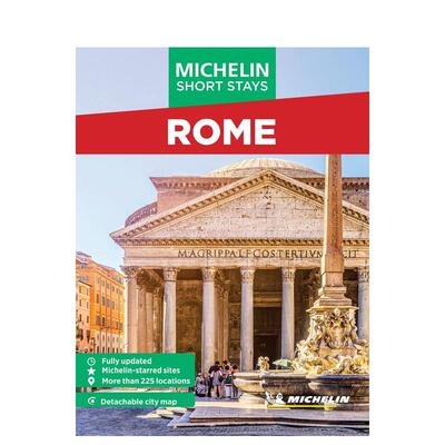【预售】米其林旅游指南短途游：罗马（全面更新版 含可拆卸地图） Michelin Travel Guides Short Stays: Rome 原版英文旅行