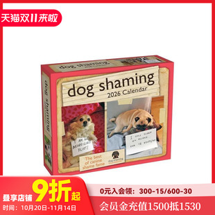 【预售】“罪犯”小狗曝光 2026年彩色日历 Dog Shaming 2026 Day-To-Day Calendar 原版日历