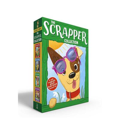 【预售】淘气小狗斯克拉普：4卷套装（平装） Scrapper Collection (Boxed Set) 原版英文儿童章节书 中年级读物