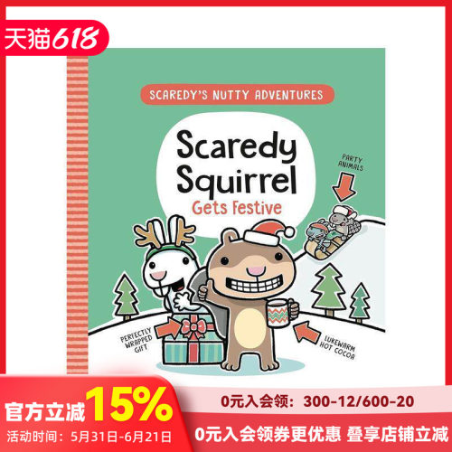 害怕的松鼠变得喜庆 Scare