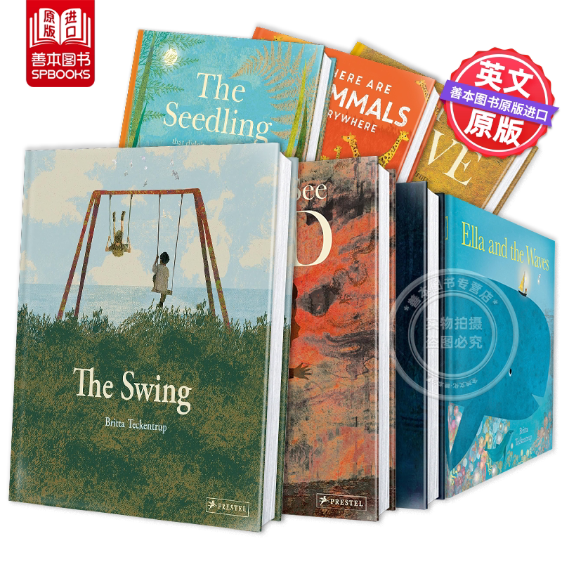 【插画师Britta Teckentrup】秋千 The Swing/大小刺猬/让善意传递/随处可见的动物/当我感到孤独 英文儿童绘本书 博洛尼亚获奖