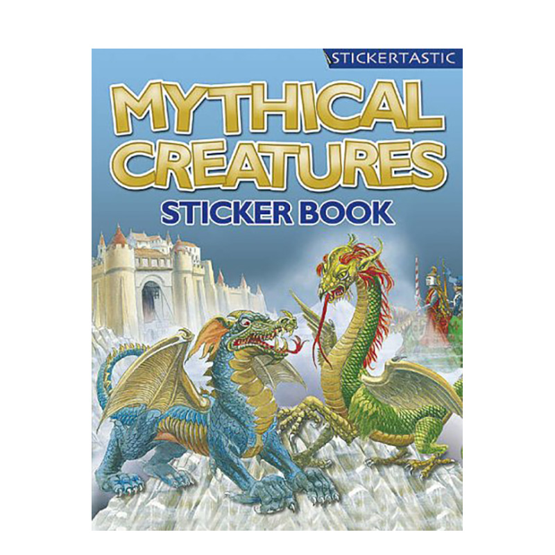 【现货】Sticker Facts - Mythical Creatures，神秘的生物贴纸英文原版 贴纸书 正版进口书籍 善本图书