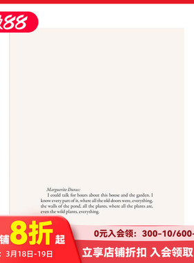 【预售】玛格丽特·杜拉斯的空间 The Places of Marguerite Duras 原版英文摄影作品集