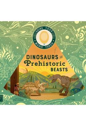 【现货】【魔法火炬】恐龙和史前巨兽 附发光拇指灯 Dinosaurs and Prehistoric Beasts 英文儿童趣味活动游戏 节日礼物 6岁以上