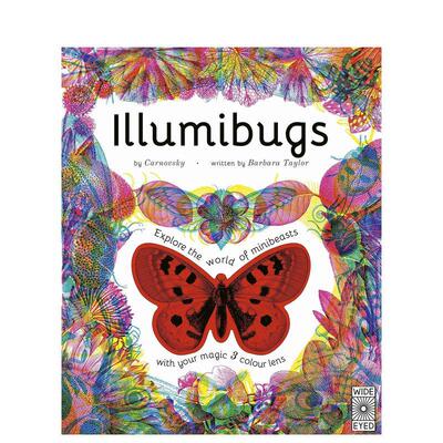【现货】【Illumi】幻彩魔法三色镜：昆虫探索 Illumibugs 随书赠三色镜 英文原版进口儿童绘本动物知识科学科普 善本图书