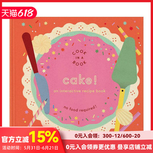 【Cook In A Book】蛋糕 意大利面 煎饼玉米饼 互动食谱 An Interactive Recipe Book 原版英文儿童趣味 幼儿烹饪 纸质模型