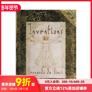 【现货】达芬奇 发明手记 (立体书）英文原版 Inventions: Leonardo Da Vinci 达芬奇素描手稿3D立体书