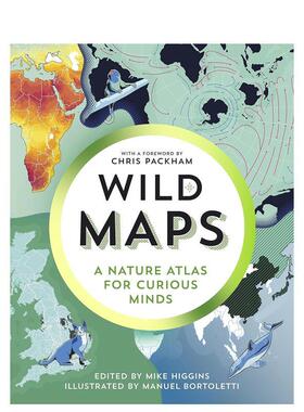 【现货】英文原版 野生地图：满足好奇心的自然地图集 Wild Maps 社会科学 正版进口图书画册 善本图书