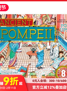 【预售】【古文明立体书】庞贝古城立体书 【Ancient Civilisations Pop-Ups】Ancient Pompeii Pop-Ups原版英文儿童立体