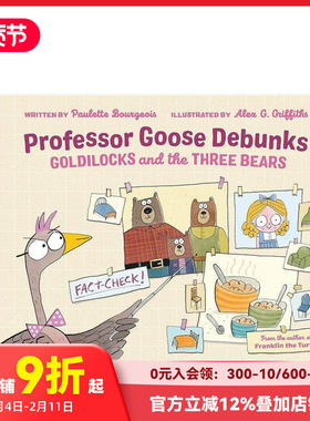 【现货】【鹅教授】金发女郎和三只熊 Debunks Goldilocks 进口原版英文儿童绘本故事书 善本图书