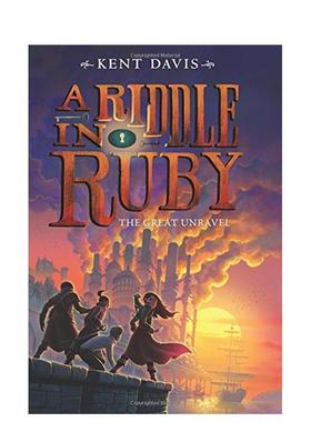 【现货】Riddle in Ruby 3: The Great Unravel,  A，红宝石之谜3: 英文原版图书籍进口正版 Davis 儿童分阶阅读（绝版）