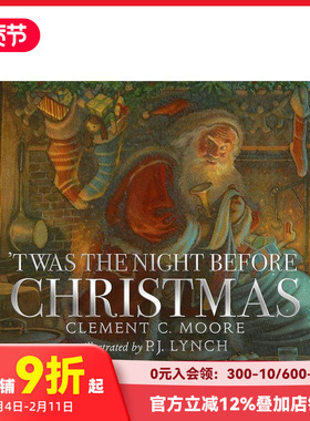 【预售】圣诞前夜 Twas the Night Before Christmas 原版英文儿童绘本
