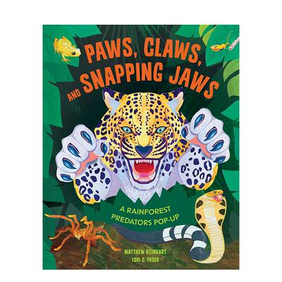 【预售】雨林捕食者立体书 Paws Claws and Snapping Jaws Pop-Up