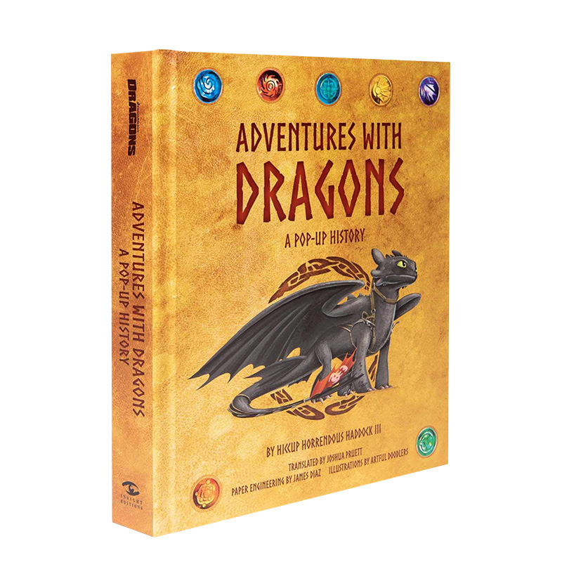 【现货】【立体书】驯龙高手DreamWorks Dragons: Adventures with Dragons 英文原版儿童趣味故事 皮克斯 善本图书 书籍/杂志/报纸 生活类原版书 原图主图