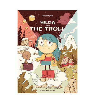【希尔达漫画】1希尔达与山怪 【Hildafolk】Hilda and the Troll 原版英文儿童漫画