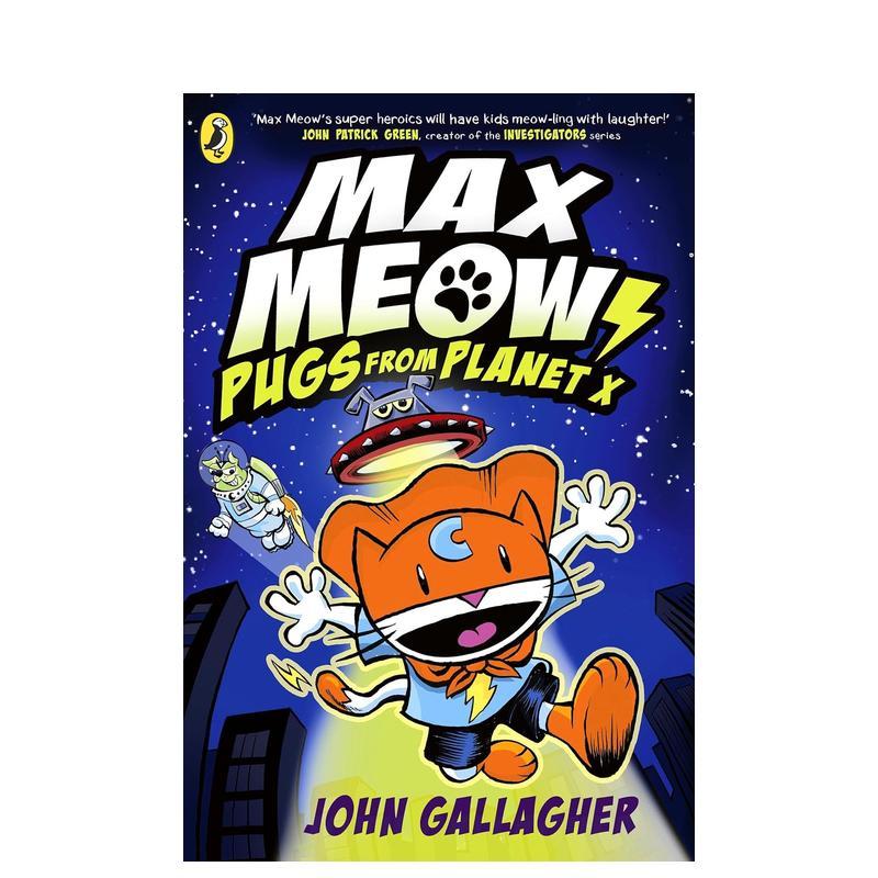 【预售】马克思猫3：X 星球的哈巴狗 【Max Meow Book】#3: Pugs from Planet X 原版英文儿童漫画 儿童中年级读物 善本图书