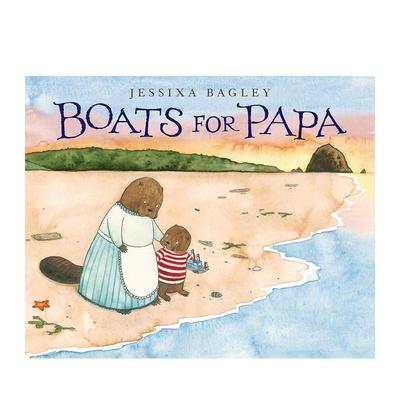 【现货】船的爸爸 BOATS FOR PAPA 原版英文儿童绘本