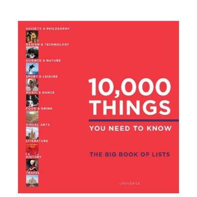 【预售】10000件需要知道事情 10000 Things You Need to Know 原版英文人文历史 善本图书
