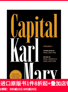 【现货】马克思 资本论 卷1 Capital : Critique of Political Economy， Volume 1 全新译本 原版英文社会科学 善本图书