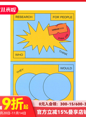 【预售】艺术设计项目调研方法 UAL推荐毕设工具书 Research for People Who Think They Would Rather Create 英文艺术 善本图书